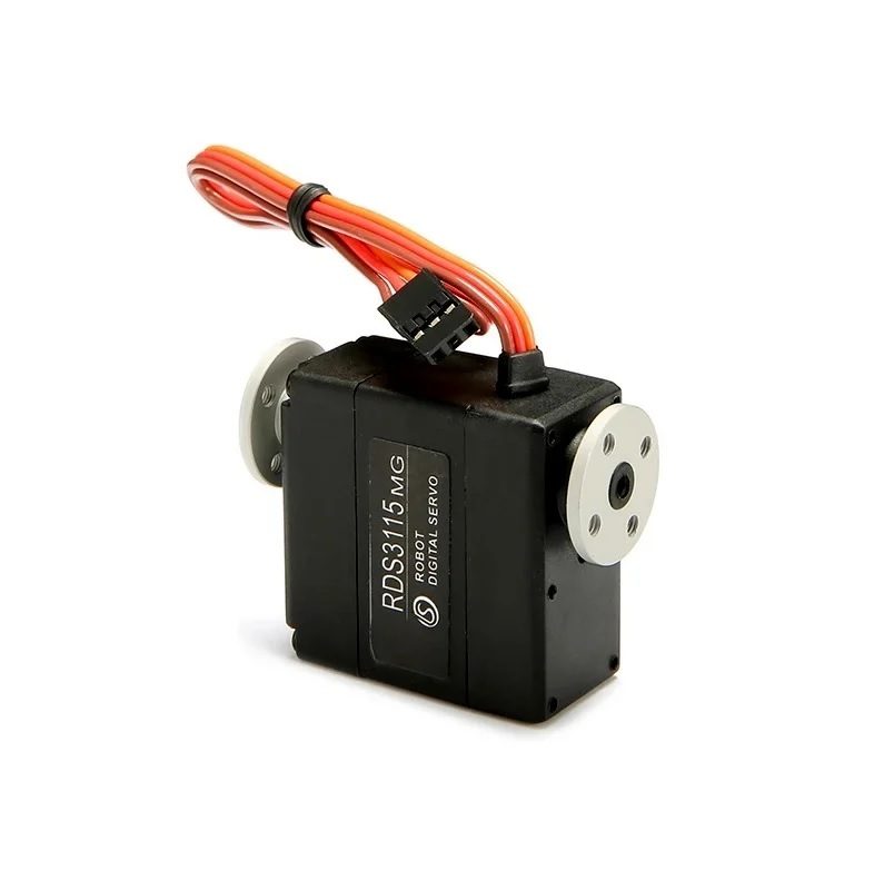 RDS3115 MG Digital Metal Gear Dual Shaft 15kg 180 Degree Servo Motor with Holders - Image 4