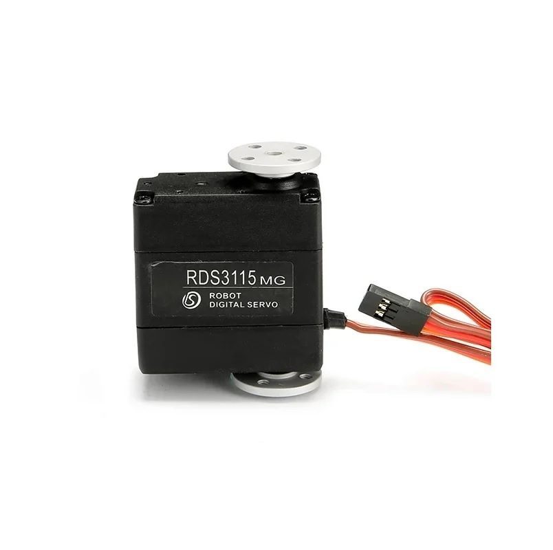 RDS3115 MG Digital Metal Gear Dual Shaft 15kg 180 Degree Servo Motor with Holders - Image 5