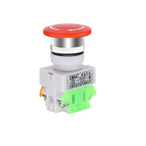 AC 660V 10A LAY37 DPST Emergency Stop Push Button Switch Red Latching Self Lock - tech2397 1