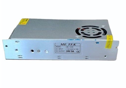 24V 5A SMPS 120W DC Metal Power Supply with cooling fan - tech3008 10