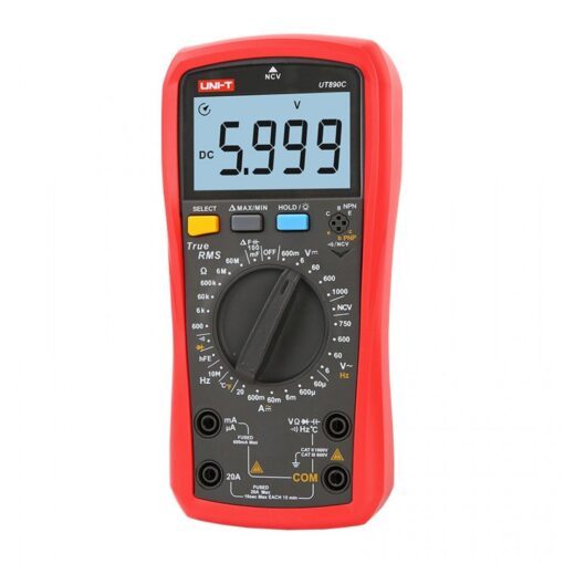 UNI-T UT890C+ Digital Multimeter (Red 6000 Counts) - uni t ut890c digital multimeter red 6000 counts tech2208 2438