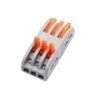 PCT-223 Quick Connector Terminal 3 In-3 Out, Lever Wire Connector