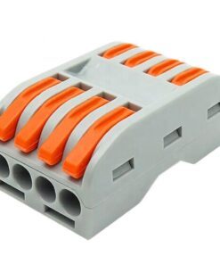 PCT-224 Quick Connector Terminal 4 In-4 Out, Lever Wire Connector