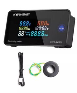 KEWEISI KWS-AC300-100A AC 50-300V 0-100A Power Energy Meter with Close Mutual Inductance