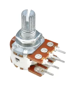 10kΩ 0.2W 6 Pin 2 Gang Rotary Carbon Potentiometer (15mm)