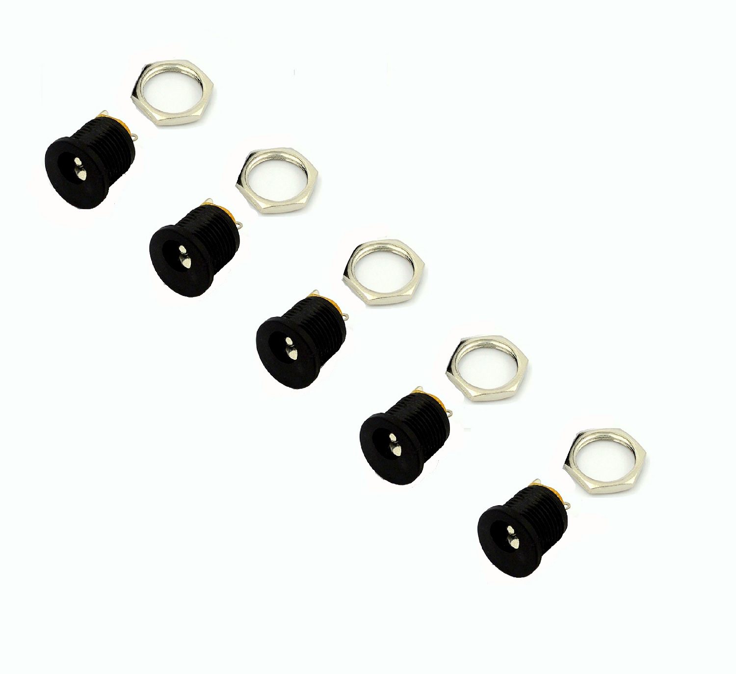 2.1×5.5mm DC Power Jack Socket Panel Mount (Female) - 5