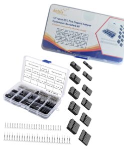 620 pcs Dupont Connector 2.54mm, Dupont Cable Jumper Wire Pin Header Housing Assorted Kit