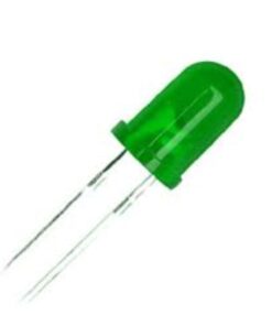 5mm Round Green LED 2Pin
