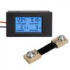 DC Energy Meter 4 in 1 6.5V-100V 100A (10kW) Power Meter Digital Display with Blue Back Light (DC 10KW Energy Meter) Corded Electric