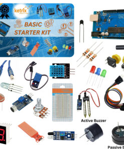 Arduino Uno Basic Starter Kit by Ketrix with 20 + Tutorial and Code