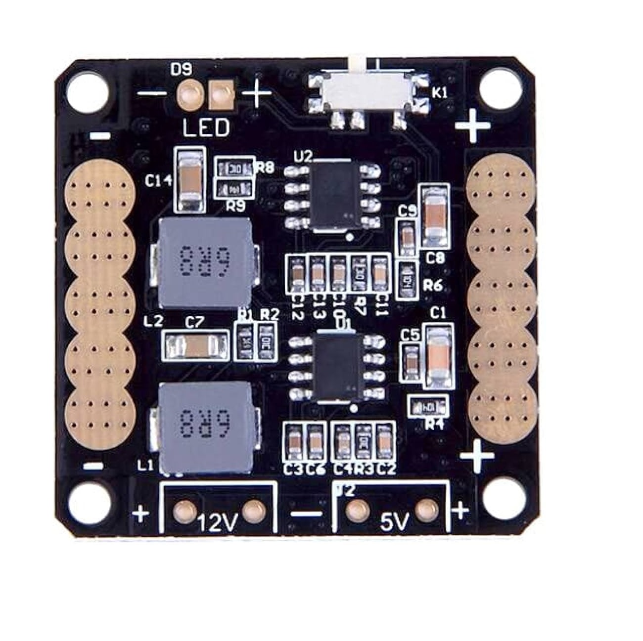 CC3D V2 ZMR Power Distribution Board with Dual BEC LC Filter & LED Switch - Image 2