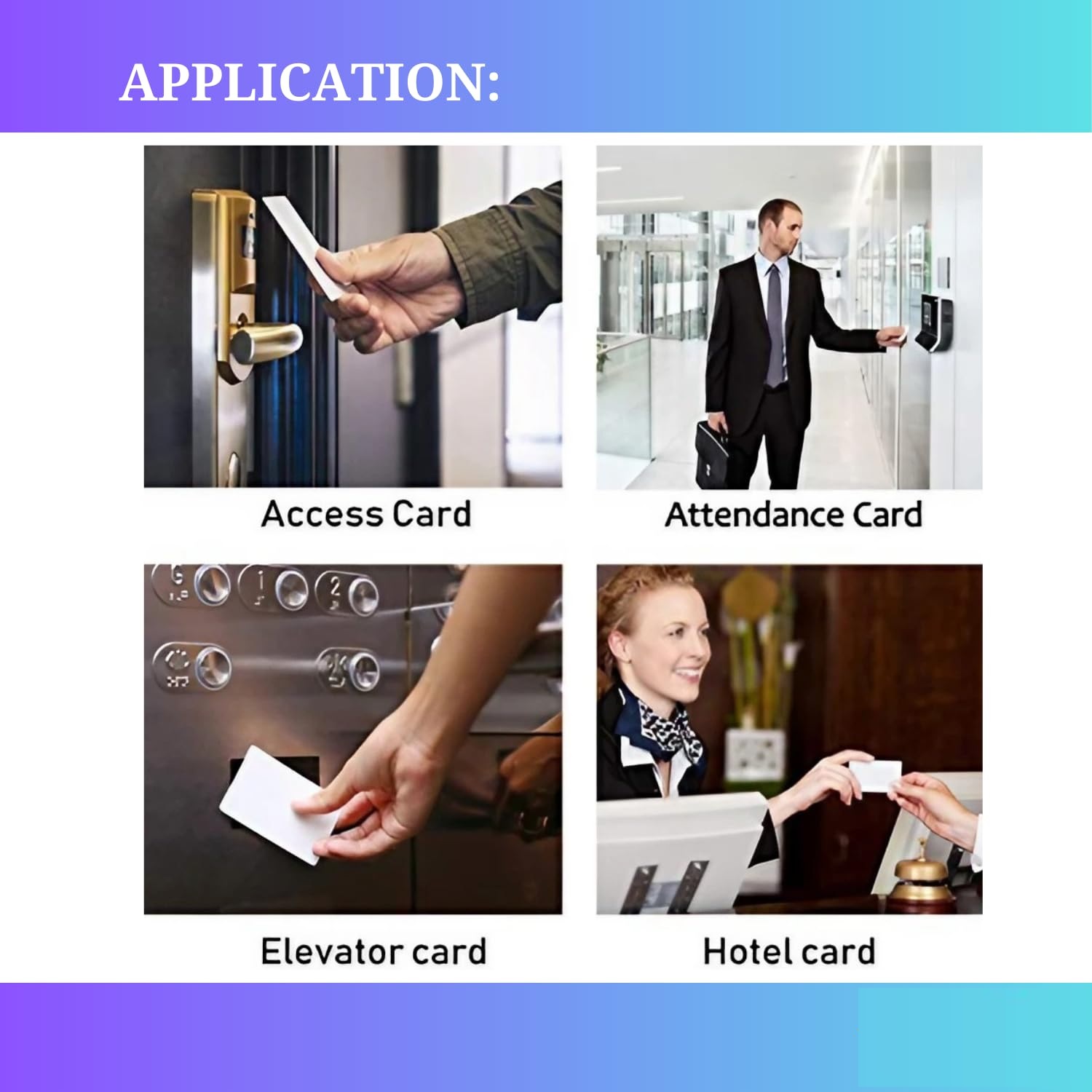 Custom NFC Business Card – NTAG213, 13.56MHz, Printable PVC White - Image 4