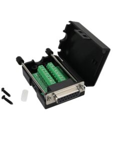 DB15 Female to Screw Terminal Breakout Board with Case