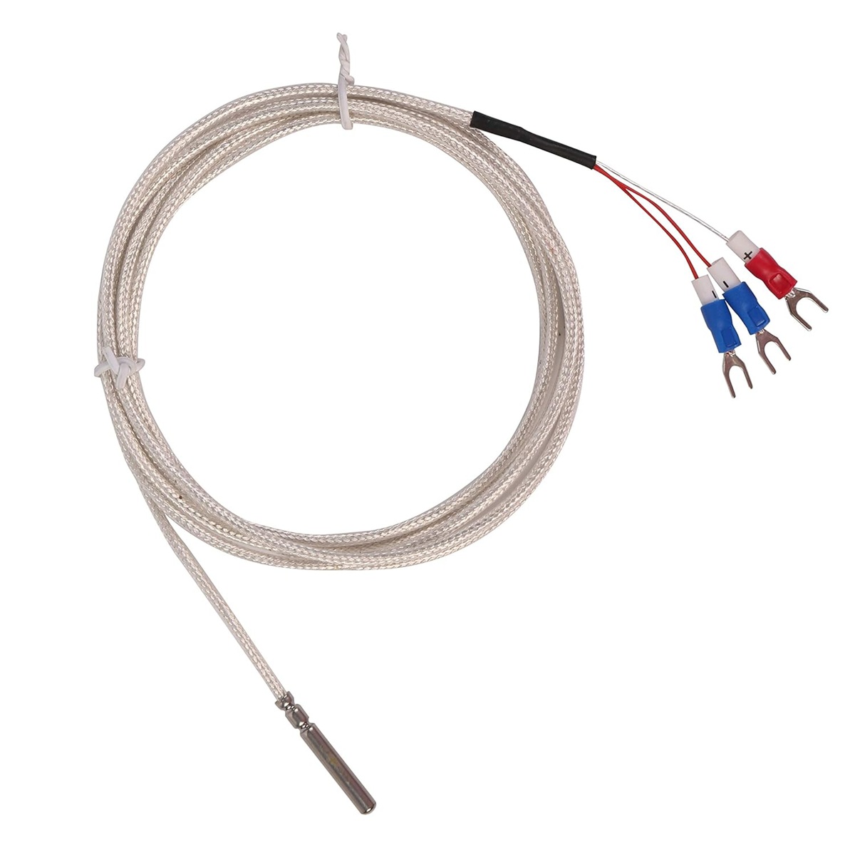 PT100 RTD 3-Wire Temperature Sensor Probe 1m Cable -50°C to 200°C - Image 2