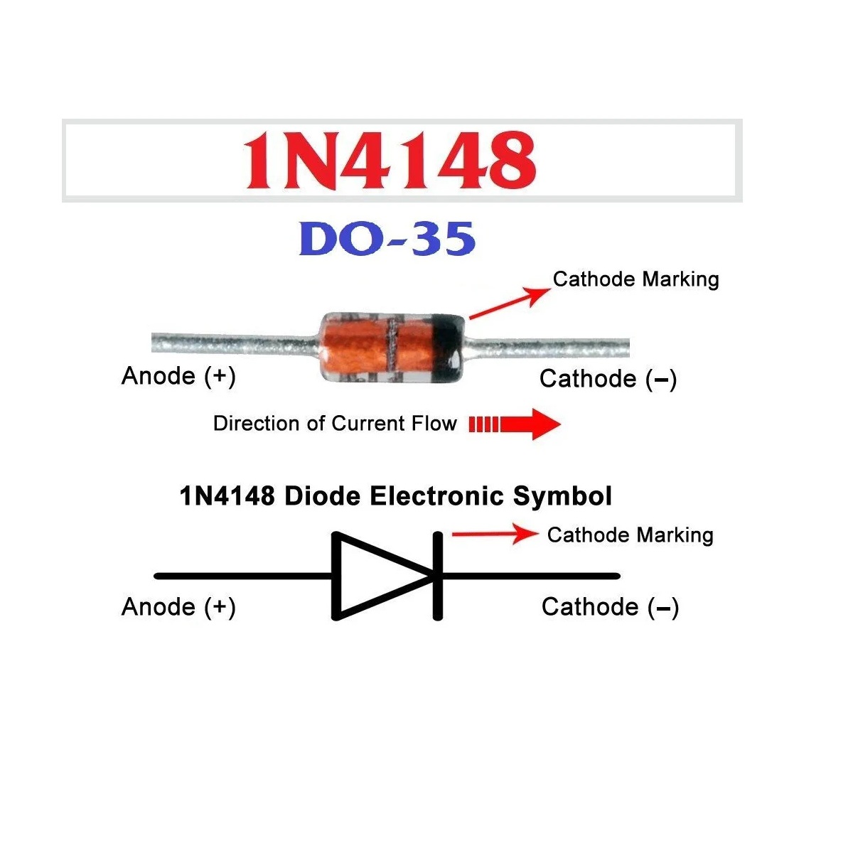 1N4148 Multicomp Pro Ultrafast Recovery Diode - Image 3