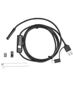 7mm 3-in-1 HD Endoscope Camera for Android – 1M Waterproof USB Inspection with 6 LEDs
