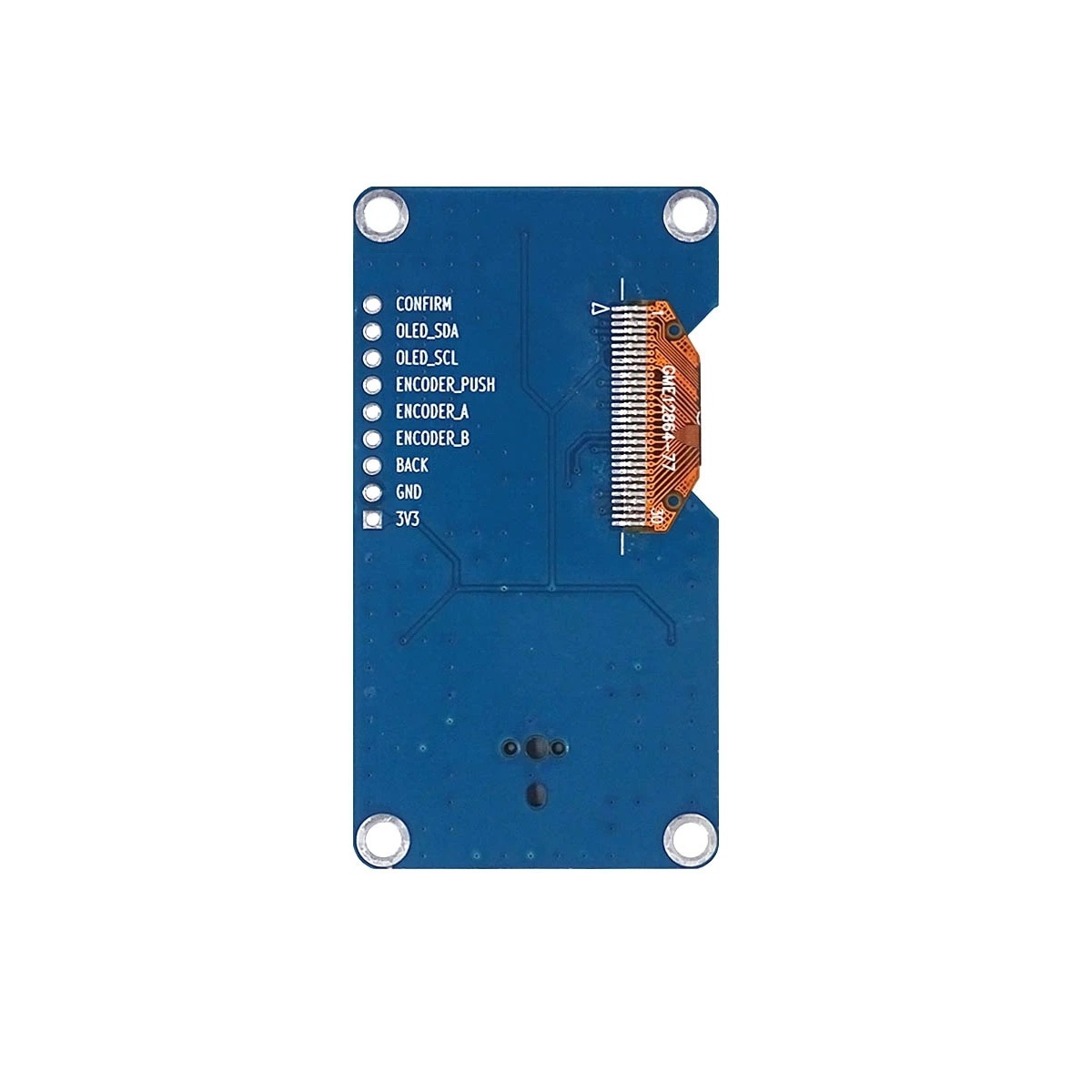 1.3-Inch OLED Display with EC11 Rotary Encoder Module – I2C Interface - Image 3