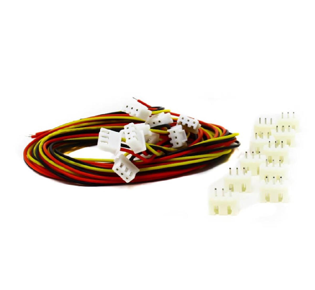 3 Pin JST XH 2.54mm Male to Female Connector Wire 20cm - Image 3