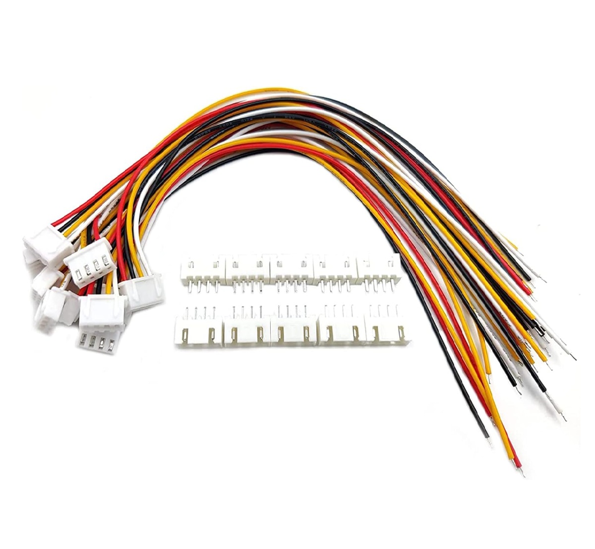 4 Pin JST XH 2.54mm Male to Female Connector Wire 20cm - Image 2