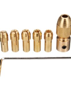 7pcs 3.17mm Mini Drill Chucks for Rotary Power Tools (0.5mm to 3.0mm Collet Set)