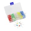 150PCS LED Assortment Kit 3mm 5mm Round 5 Colors with Plastic Box