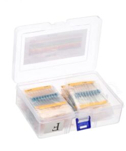 500Pcs Metal Film Resistors Kit - 50 Resistance Values 1/2W 1% Tolerance