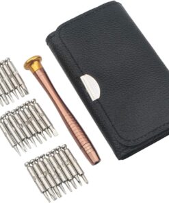 25 in 1 Magnetic Suction Screwdriver Tool Kit with Leather Case