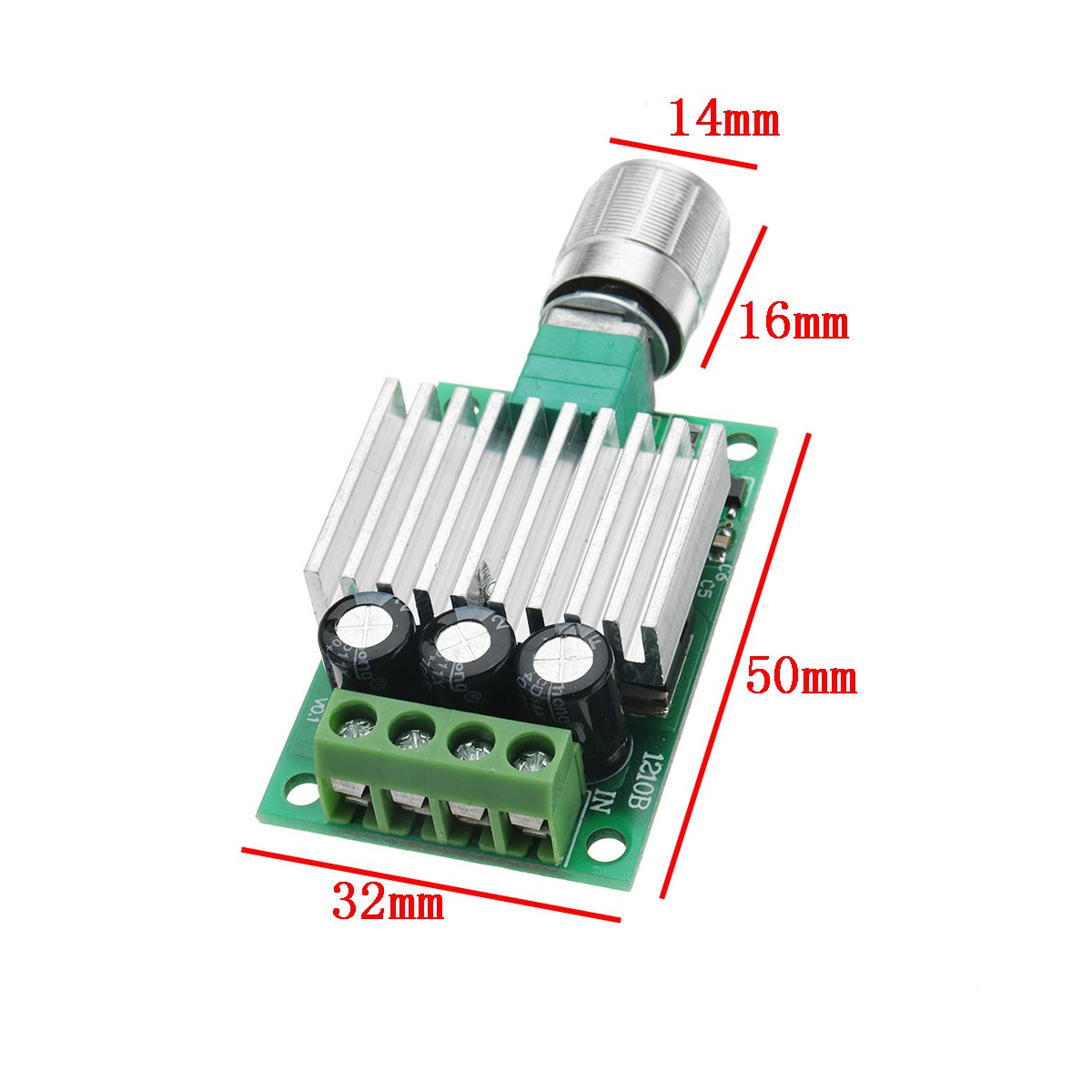 PWM DC Motor Speed Regulator 12V 24V 10A - Image 3