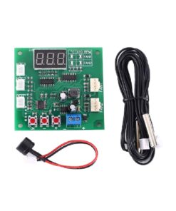 2CH 4-Wire LED Digital PWM Motor Speed Controller with Temperature Control & Buzzer Alarm – DC 12V/24V/48V (50cm Cable)