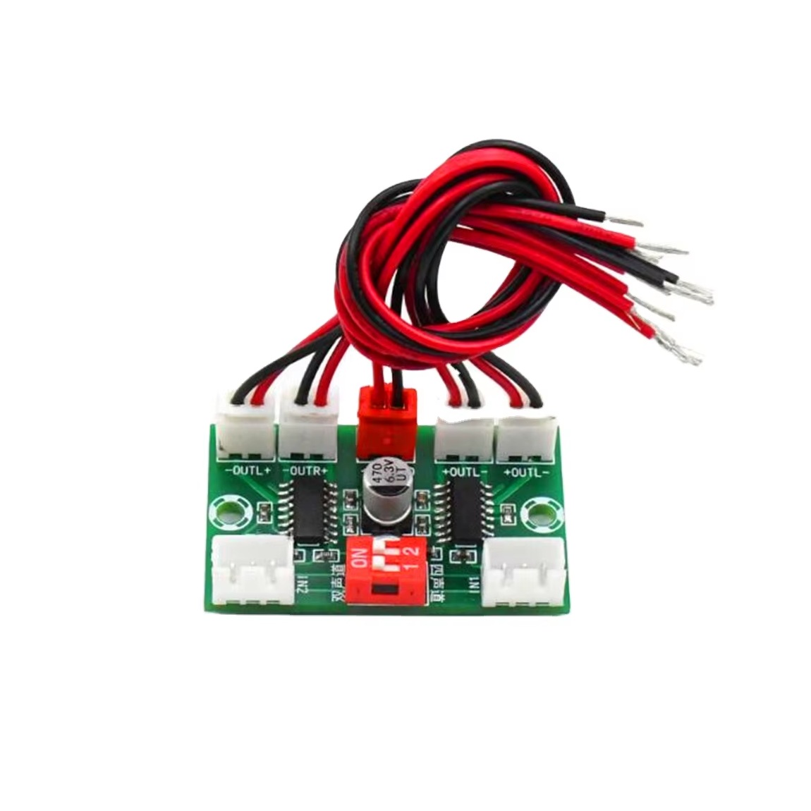 XH-A156 PAM8403 Digital Audio Amplifier Board DC 5V 3W*4 4 Channel AMP with Cable - Image 3