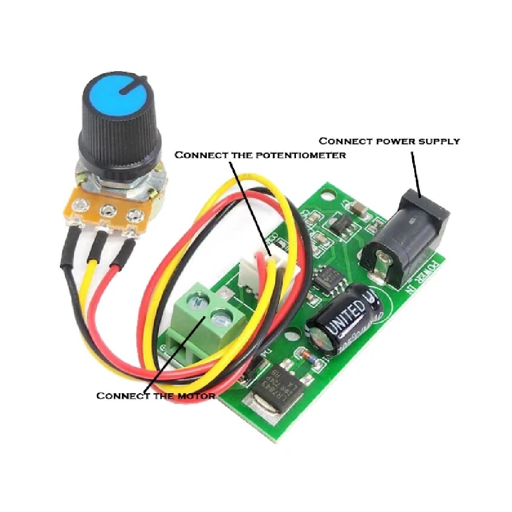 CCMmini Micro PWM DC Motor Speed Controller 6V 12V 24V Universal 3A Small Speed Control Board - Image 4