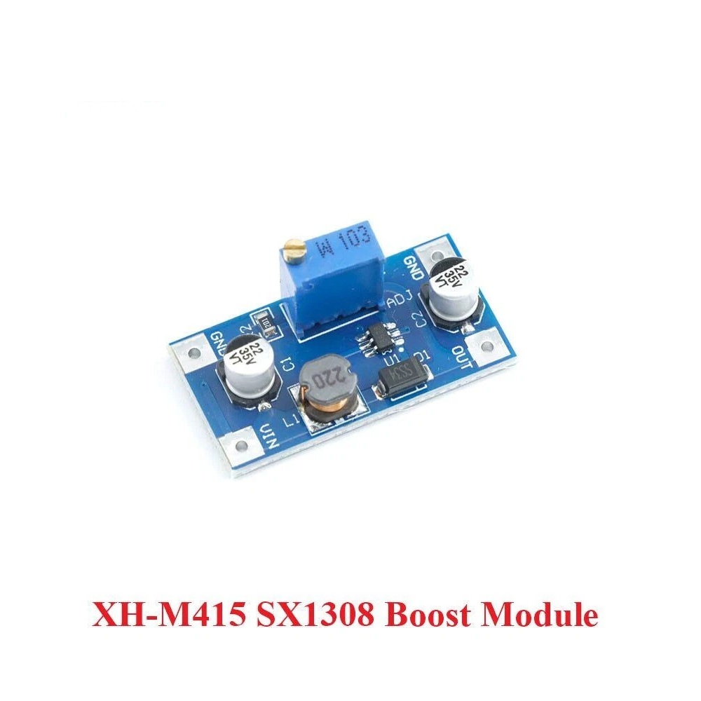 XH-M415 SX1308 Micro Boost Module DC-DC Voltage Step Up Converter (2-24V Input, 3-28V Output, Peak 2A) - Image 3