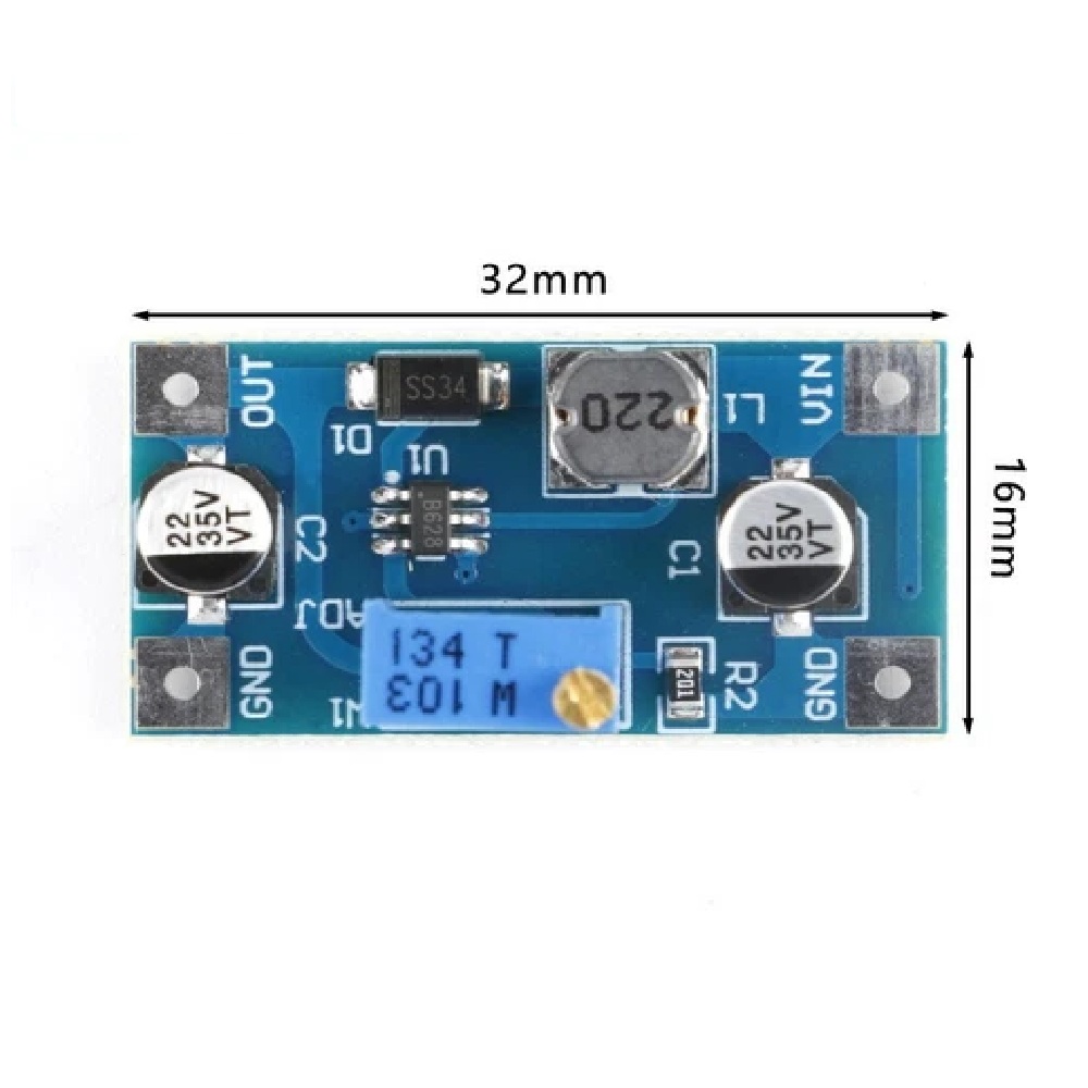 XH-M415 SX1308 Micro Boost Module DC-DC Voltage Step Up Converter (2-24V Input, 3-28V Output, Peak 2A) - Image 4