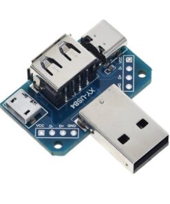 4-in-1 USB Adapter Board Male To Female Micro USB and Type-C Interface 4P 2.54mm