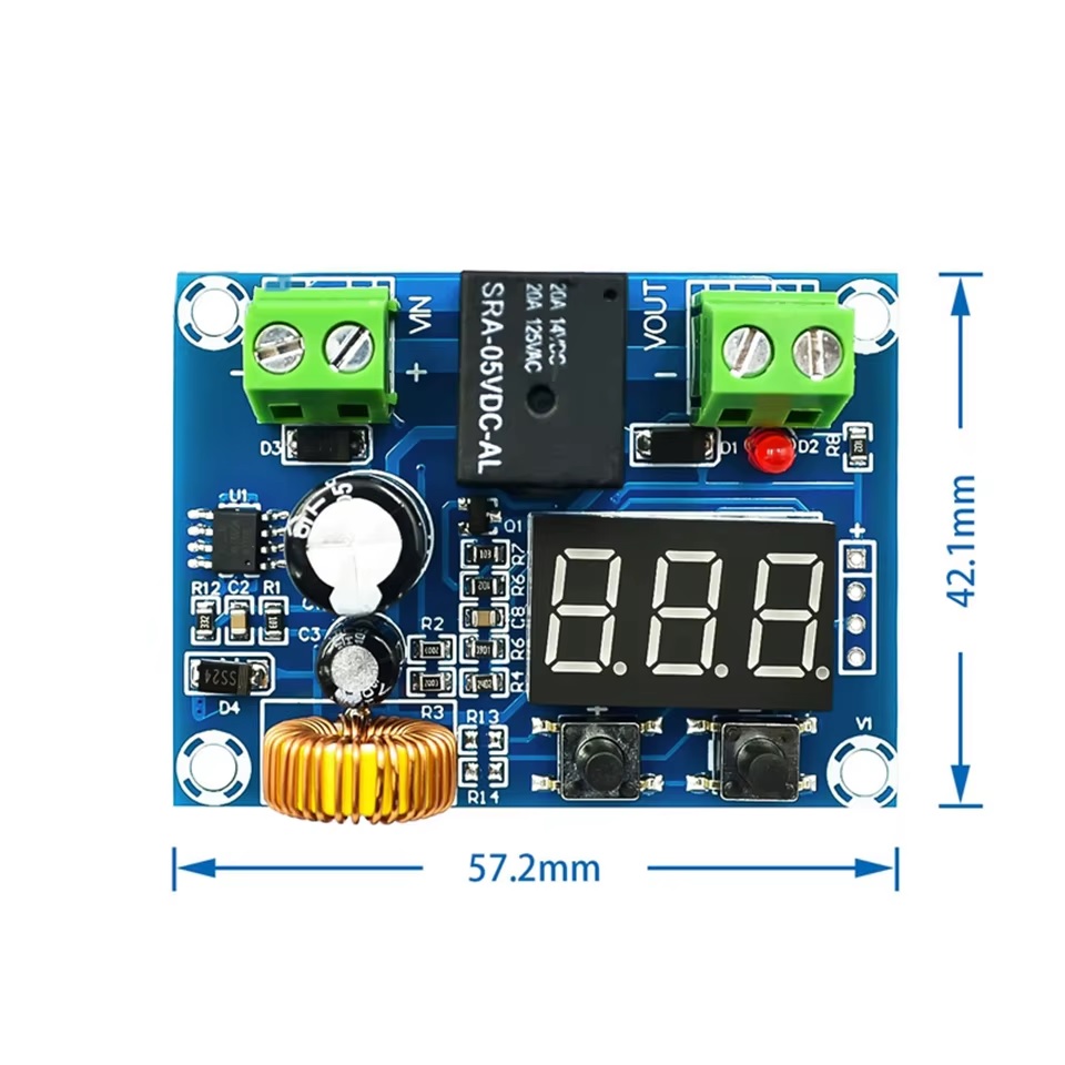 XH-M609 DC 12V–36V Lithium Battery Charger and Over-Discharge Protection Module with Digital Display - Image 4