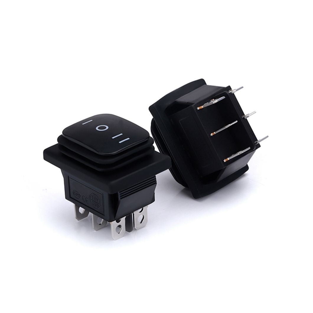 KCD2-203W Waterproof 6-Pin Rocker Switch (ON-OFF-ON) - Image 2