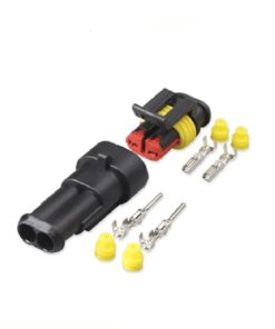 2 Pin Waterproof JHD Automobile Electrical Wire Connector Terminals ( Male + Female )