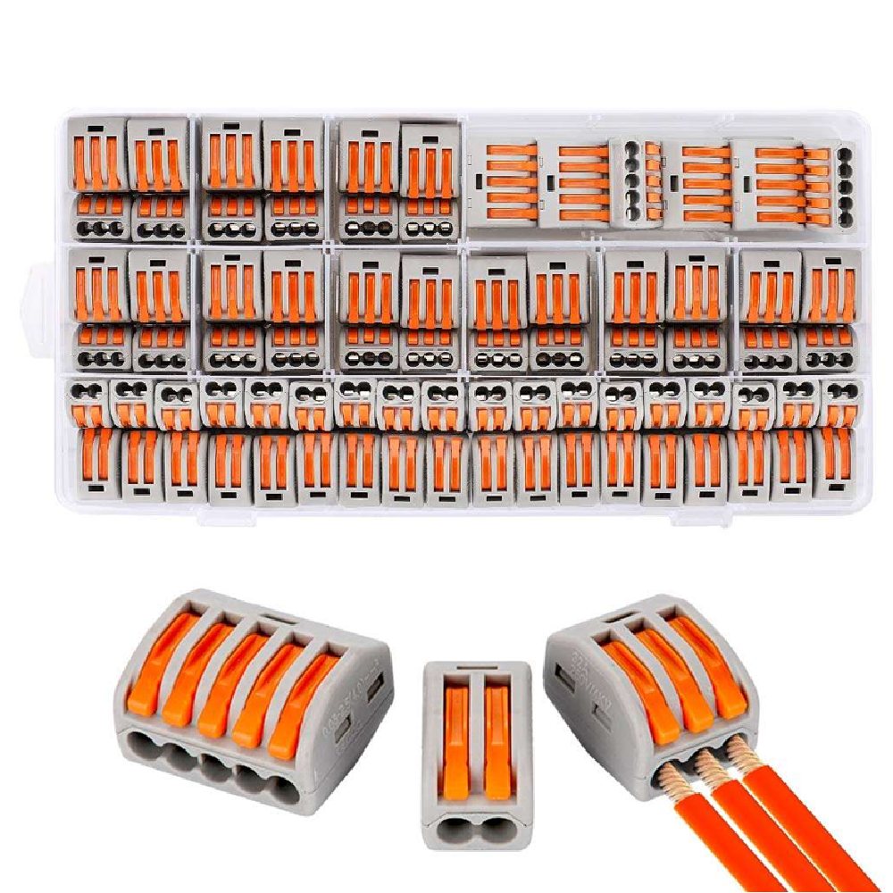 40PCS PCT Quick Connector Kit – Spring Lever Wire Connector