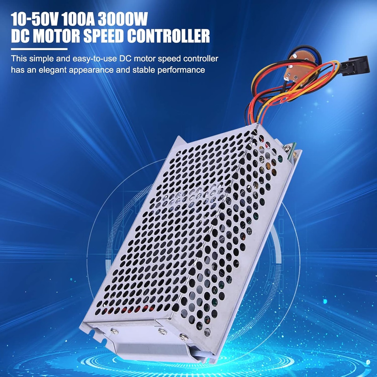PWM 10-50V 100A 3000W DC Motor Speed Controller Board - Image 3