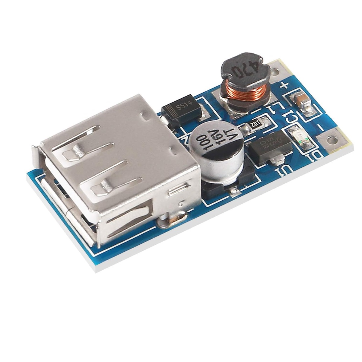 DC-DC 0.9V–5V to 5V 600mA Boost Converter Module USB Output - Image 3