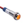 Yellow 10–24V 6mm LED Metal Indicator Light with 15CM Cable