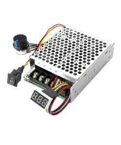 40A PWM DC Motor Speed Controller 12V 24V 36V with Forward Reverse Switch, Digital Display & Adjustable Knob (Metal Case)