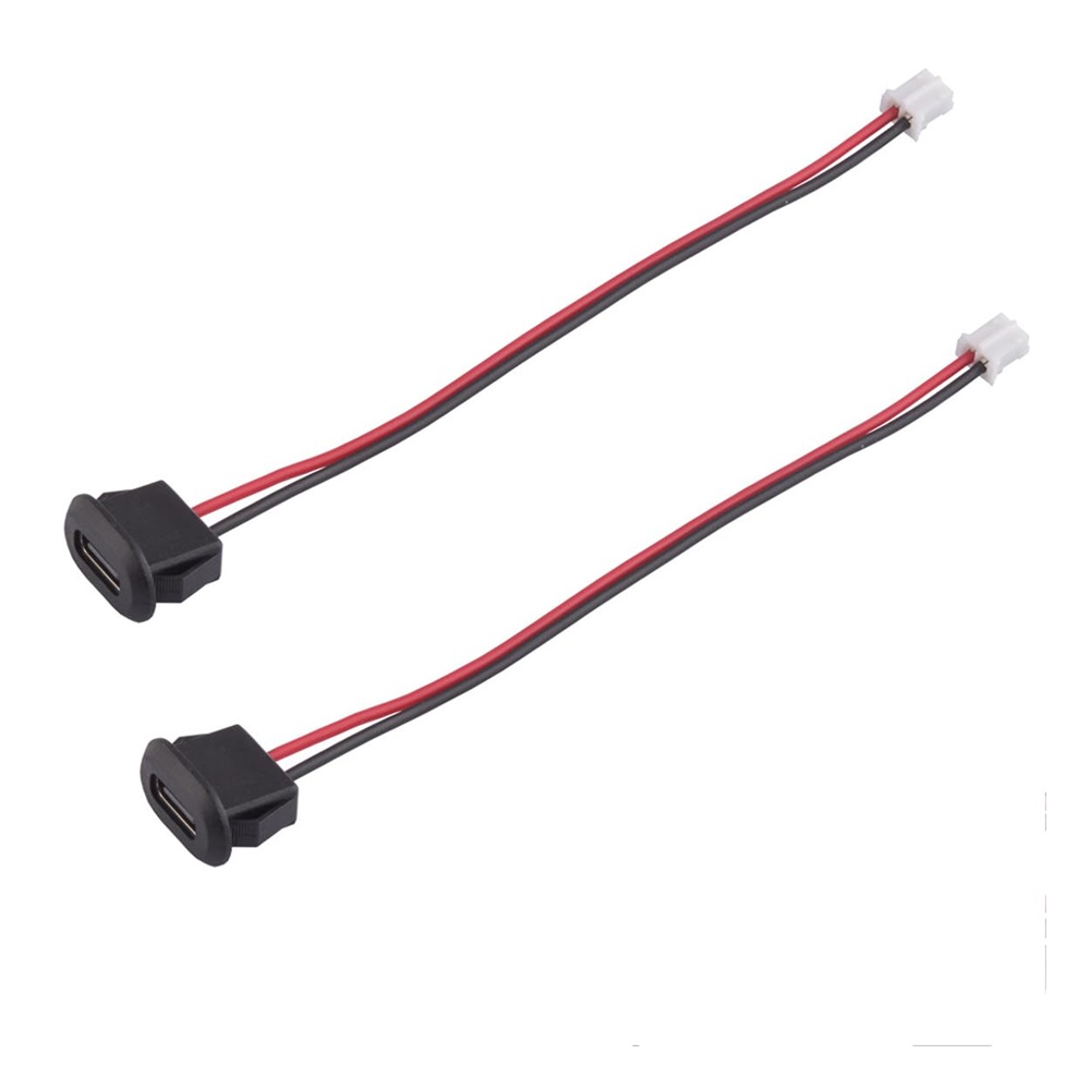 Panel Mount USB Type C Female Connector Jack with JST-PH 2.0 Output - Image 2