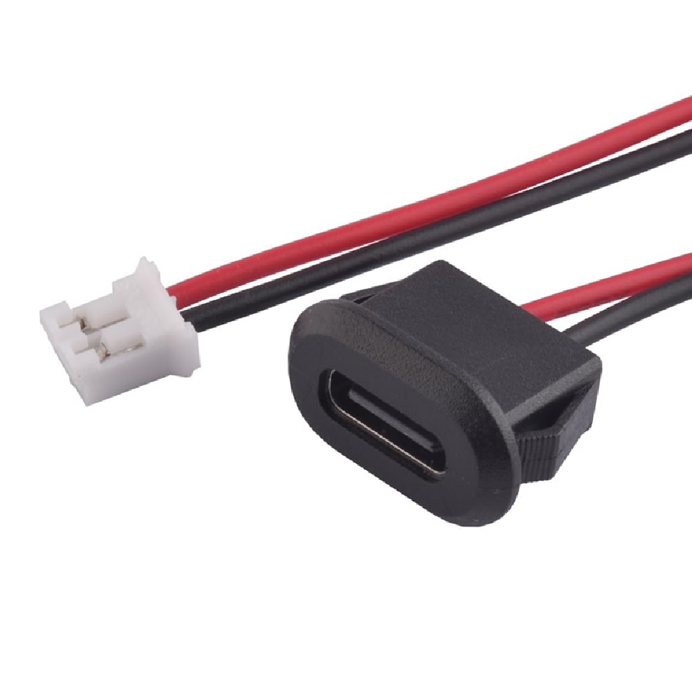 Panel Mount USB Type C Female Connector Jack with JST-PH 2.0 Output - Image 4