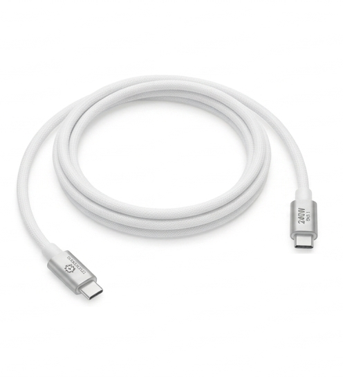 Techtonics 240W USB Type-C to Type-C Fast Charging Cable 1.2m for Laptop and Mobile