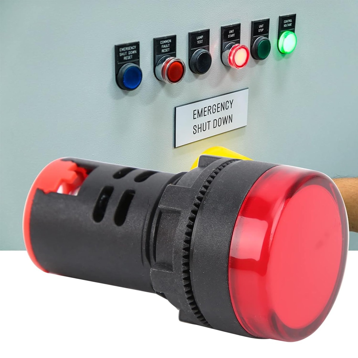 Red AC/DC24V 22mm AD16-22DS LED Power Pilot Signal Light Indicator - Image 3