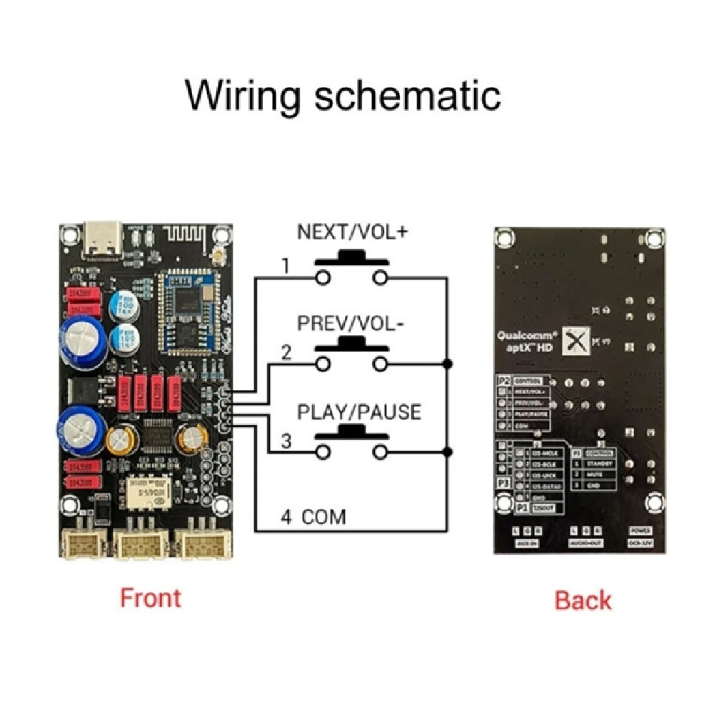 QCC3034 Bluetooth Lossless Audio Decoder Board - Image 4