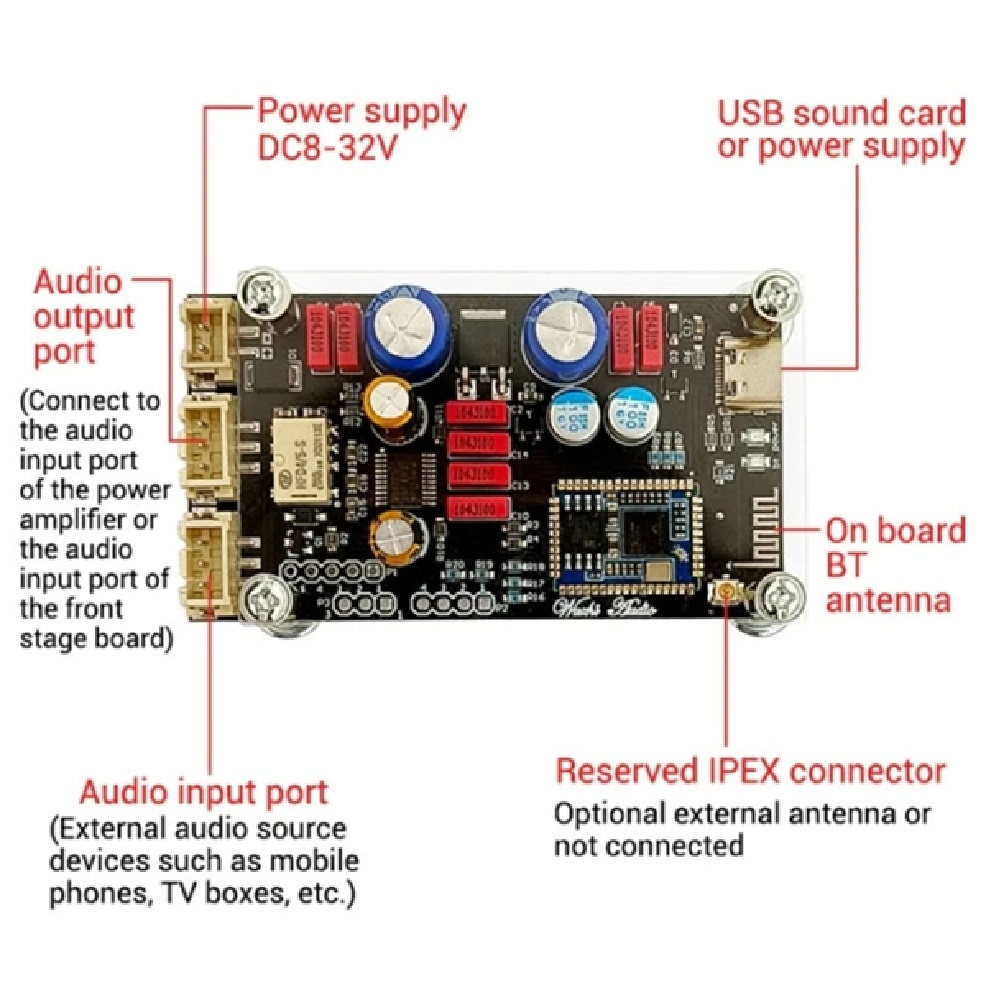 QCC3034 Bluetooth Lossless Audio Decoder Board - Image 7